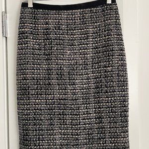 J Crew No. 2 Pencil Skirt Midnight Tweed